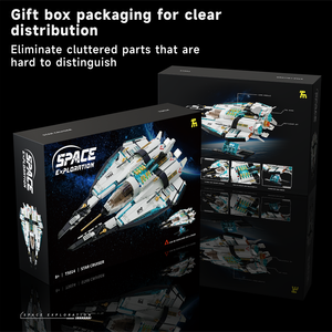 ชุดตัวต่อสตาร์ครุยส์ไฟท์เตอร์ 739 ชิ้น ชุดตัวต่อสตาร์วอร์ส ของเล่นเสริมพัฒนาการสำหรับเด็ก ชุดประกอบโมเดลนักสำรวจอวกาศ - Product Image 6