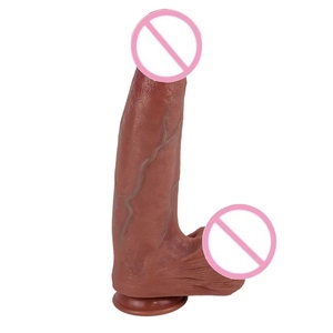 Kalın Simülasyon Yapay <span class=keywords><strong>Penis</strong></span> Sıvı Silikon 1620G Yumuşak Su Geçirmez IPX6 Manuel Seks Oyuncağı Yetişkin Ürünü - Product Image 5