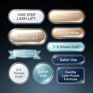 Kit de lamination des cils et des sourcils 3 en 1 avec logo privé VANROCKY, kit de lifting des cils végétalien, kit de lifting des cils à la kératine Cystemine - Product Image 5