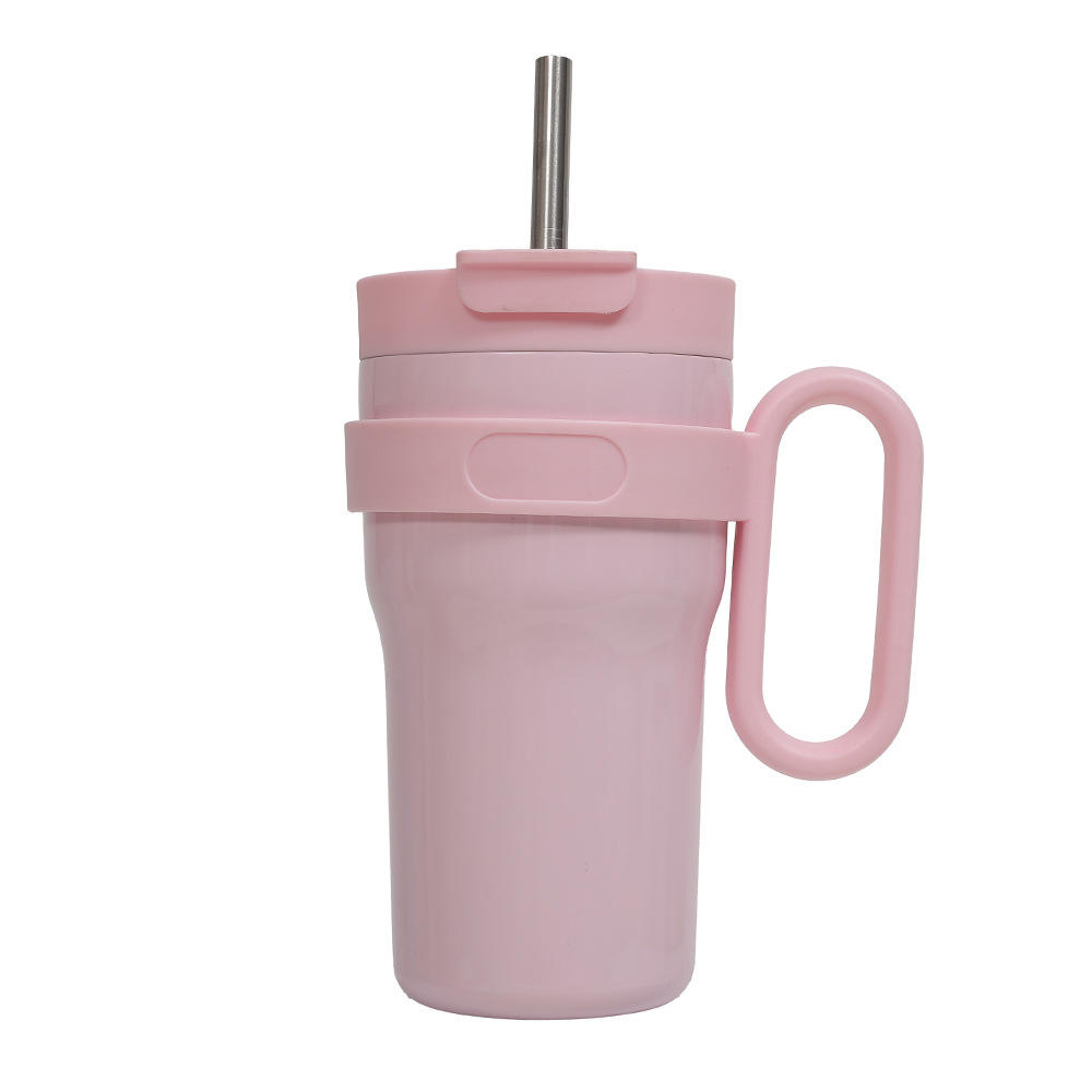 หลอดสแตนเลส60672สีชมพู24ออนซ์