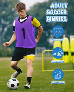 48 Chalecos Deportivos para Adultos, de Malla de Nailon, para Fútbol, <span class=keywords><strong>Baloncesto</strong></span>, Entrenamiento de Equipos, Secado Rápido - Product Image 4
