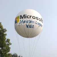 Ballon géant gonflable en hélium blanc en PVC personnalisé / Grands ballons publicitaires en hélium / Ballon léger en hélium