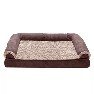 Großhandel Geräumiges weiches zweifarbiges Schlafs ofa Hunde bett für das persönliche Sofa Ihres Haustieres - Product Image 1