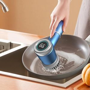Vente chaude 5 en 1 <span class=keywords><strong>brosse</strong></span> de nettoyage électrique épurateur de puissance rotatif automatique pour <span class=keywords><strong>balai</strong></span> électrique de salle de bain - Product Image 6