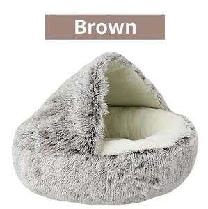Cat <b>Bed</b> Covered Waterproof Winter Solid Modern Indoor Cat Cave House Soft Washable Daily Sleeping Use - Product Image 5