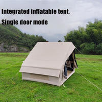 Tente gonflable pour 3-4 personnes, tissu Oxford imperméable, portable, pour l'extérieur, familiale, installation rapide, tente de camping gonflable