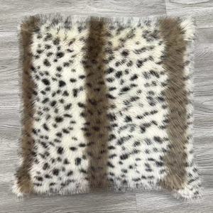 Housse de coussin en fausse fourrure, taie d'oreiller avec fermeture éclair, tissu doux en velours, couleur unie, pour la maison, 24/<span class=keywords><strong>2022</strong></span> - Product Image 5