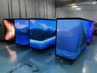 Poste de DJ portable avec façade, support de table, écran LED vidéo et écran d'affichage – Stock disponible