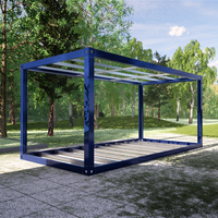 Structure de maison conteneur 20ft 30ft 40ft, kit plat, maison préfabriquée mobile de luxe, structure en acier démontable