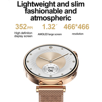 VALDUS ODM/OEM Montre Connectée VL41 PRO pour Femme avec Moniteur de Fréquence Cardiaque, Écran Couleur AMOLED HD, Compatible Android