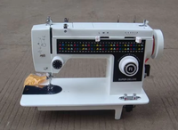 Machine à coudre domestique robuste JH308 avec pied entraîneur et moteur puissant pour la production en série d'articles faits main