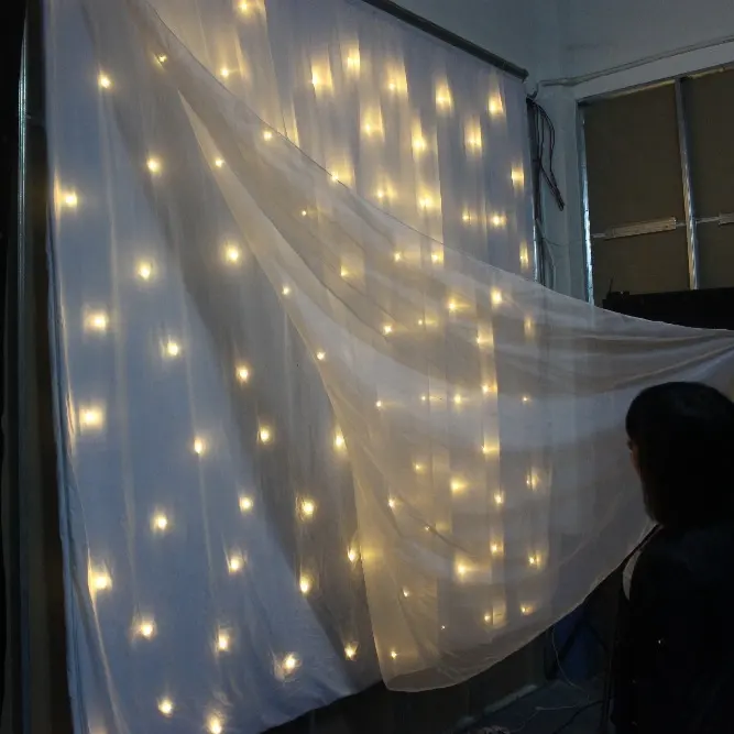 चीन नाइट क्लब पार्टी प्रकाश शो शादी की घटनाओं नई सालों दिवस सफेद एलईडी स्टार पर्दा