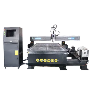 Roteador de madeira de 3 eixos 4 eixos, cnc com gravura 3d 1300*2500mm 1325 madeira, máquina de armário de madeira