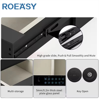 ROEASY Sicherheits schublade Finger abdruck Passwort Schloss Versteckte Schublade Safe Box Bargeld Schmuck Sicherheits schublade Hotel Safe für Kleider schrank