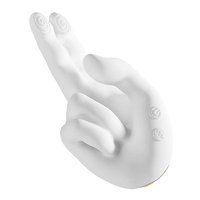 Leistungsstarker Rechtshändiger G-Punkt-Vibrator Beheizt und Einführbar Klitoraler Masturbationsmassager Finger-Klitoris-Stimulationsprodukt