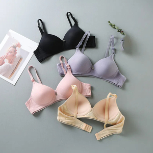 All'ingrosso <span class=keywords><strong>reggiseno</strong></span> donna a buon mercato tinta unita sottile traspirante biancheria intima estiva <span class=keywords><strong>senza</strong></span> anello in acciaio comodo <span class=keywords><strong>reggiseno</strong></span> quotidiano - Product Image 3