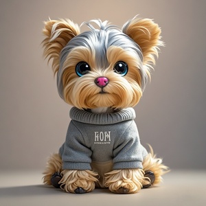 Versión avanzada Simulación personalizada El <span class=keywords><strong>Yorkshire</strong></span> <span class=keywords><strong>Terrier</strong></span> Juguete de peluche Regalos para niños Almohada Linda - Product Image 2