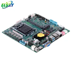 Kaby Lake-placa base i5-7400 LGA 1151 EDP LVDS mini itx para máquina de pedido, autoservicio