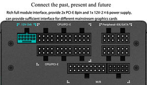 Nouvel arrivage Deepcool PQ850G PCIE5.1 ATX 3.1 <span class=keywords><strong>PSU</strong></span> <span class=keywords><strong>850W</strong></span> <span class=keywords><strong>80</strong></span>+ <span class=keywords><strong>GOLD</strong></span> Cybenetics pour alimentation de bureau de jeu - Product Image 5