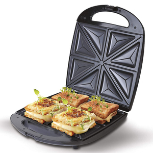 Aifa - <span class=keywords><strong>Sandwichera</strong></span> Eléctrica <span class=keywords><strong>Grande</strong></span> de Acero Inoxidable de 4 Rebanadas, Diseño Nuevo y Saludable, Gran Venta - Product Image 1