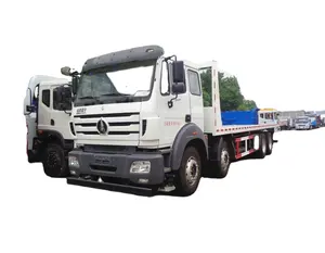 CLW high quality BEIBEN heavy duty 30 ton 8x4 12 wheel 9.6m flatbed tow wrecker truck with low price for sale