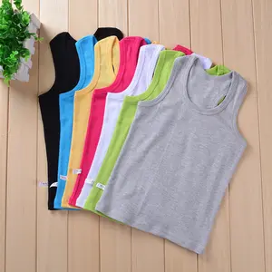 Canotte per bambini t-shirt per bambini Color caramella magliette per bambine canottiere canottiere per bambini - Product Image 2