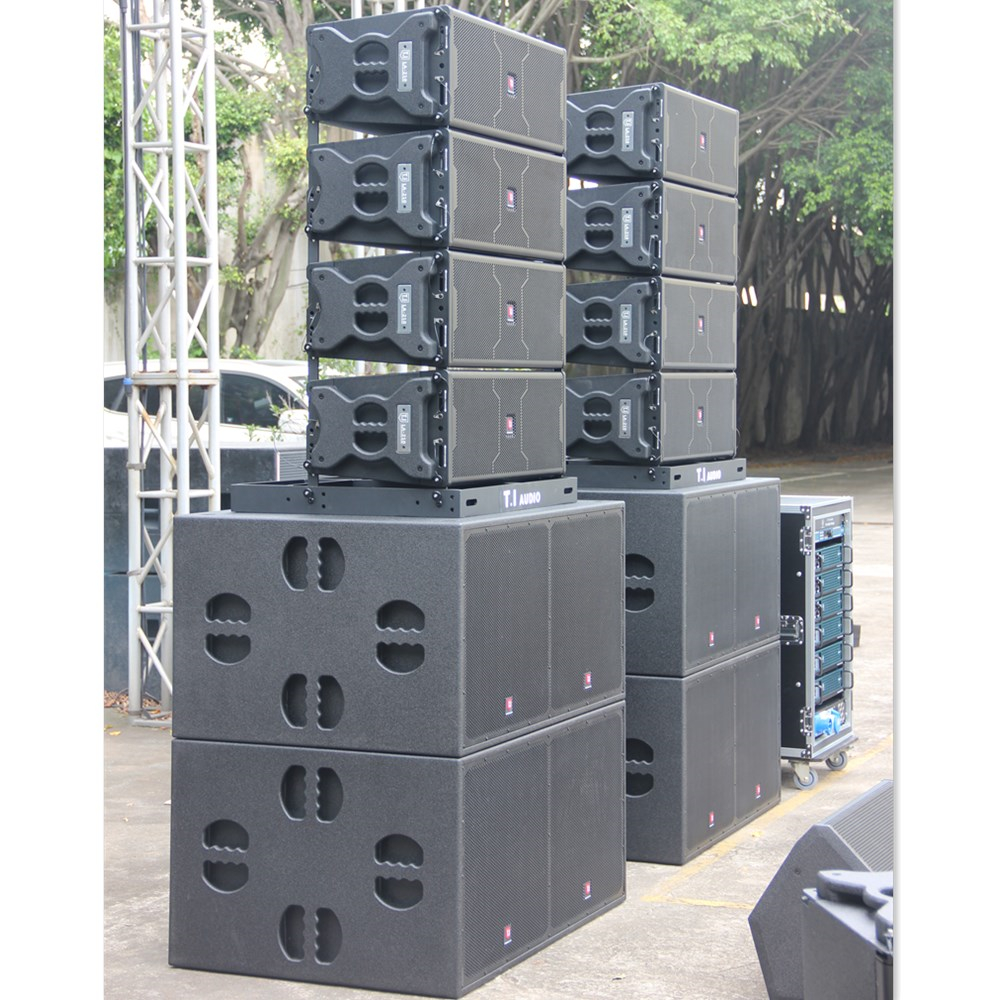 T.I Pro Audio LA-210 doppio sistema line array da 10 pollici, attivo e passivo, indoor outdoor show pro audio sound system