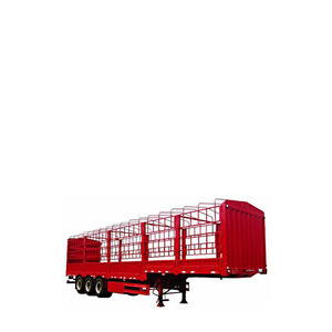 Semirremolque de Acero de 3 Ejes de Alto Rendimiento para Transporte de Ganado/Grano, con Certificación ISO, Suministros Directos de Fábrica a Bajo Precio - Product Image 1