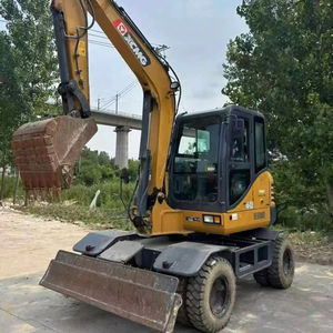 Excavatrice sur pneus d'occasion XCMG XE60 6 tonnes à haute efficacité pour la réparation routière avec moteur Yanmar et composants de pompe essentiels – Excavatrice économique - Product Image 1