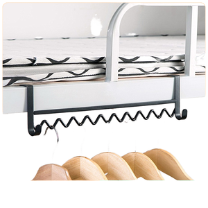 Metal Dormitory Storage and Finishing Wave <b>Drying</b> <b>Rack</b> Hanger Hook for Upper and Lower Bed Bedside Hanger for Tools - Product Image 1