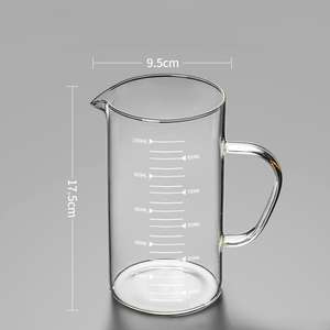 Tasse à mesurer en verre avec graduation et poignée, bécher résistant à la chaleur, haute teneur en borosilicate <span class=keywords><strong>de</strong></span> qualité alimentaire, grande capacité - Product Image 5
