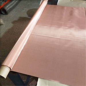 Emp <strong>Shielding</strong> Red <strong>Copper</strong> <strong>Wire</strong> <strong>Mesh</strong>-Customizable Plain/Twill Weave 1-200 <strong>Mesh</strong> Faraday Cage Fabric for EMF/EMI <strong>Shielding</strong> - Product Image 2