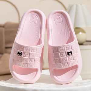 Phim hoạt hình dễ thương EVA không trượt trong nhà ngoài trời cho dép cho nam giới phụ nữ thoải mái mùa hè phẳng dép với mở Toe chống trượt <span class=keywords><strong>desi</strong></span> - Product Image 1