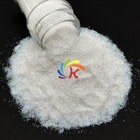 Poudre de paillettes en polyester de qualité cosmétique, opale, hexagonale, réfléchissante, résistante aux solvants, biodégradable, non toxique, effet néon, pour animaux de compagnie