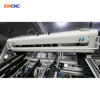 Machine à clouer les palettes en bois entièrement automatique KINCNC, commande PLC, pressage hydraulique, écran tactile, 220v/380v, 35-75