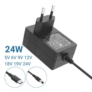 12V 2.1 X 5.5 มม.Dc ปลั๊กไฟชายแจ็คอะแดปเตอร์ที่ดีที่สุดพร้อมโลโก้ Usb-A 110V Ultra ลําโพงปลั๊กอะแดปเตอร์ Wifi Driver 19V 1.2A ขาย