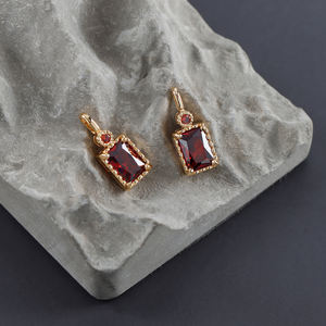 <span class=keywords><strong>M999</strong></span> gufather คุณภาพสูงปราศจากนิกเกิล18K ทองโรเดียมชุบทองแดงเพทายเครื่องประดับทำ DIY ชิ้นส่วนต่างหู10ชิ้น/ล็อต - Product Image 4