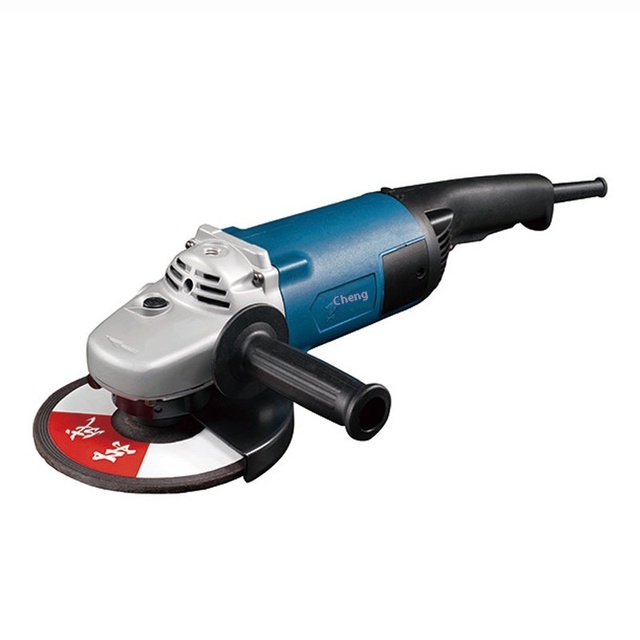 Dongcheng 180mm High-Power Professional DIY Power Tool 220V Angle Grinder Slide Trigger Switch for Cutting Grinding Polishing