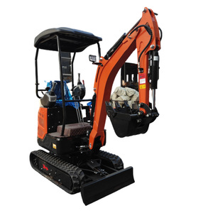 Mini-excavatrice sur chenilles de 1,5 tonne, machine de terrassement hydraulique pour la construction et l'aménagement paysager - Product Image 1