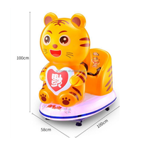 Parc d'attractions Machines d'arcade commerciales à pièces Kiddie cat Swing Rides Park Machine de jeu pour enfants Équipement à vendre