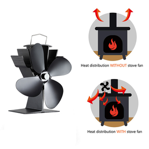 Heaters <strong>for</strong> Winter Home <strong>Wood</strong> <strong>Burning</strong> Fireplace 4 Blades Silent Ecofan Pellet <strong>Stove</strong> Heat Powered Exhaust <strong>Stove</strong> <strong>Fan</strong> - Product Image 6