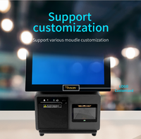 Système de point de vente en libre-service, écran tactile intelligent de 15,6 pouces, paiement en libre-service interactif pour les restaurants de restauration rapide