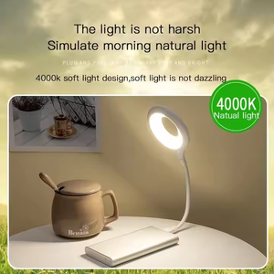 USB Direct <b>Plug</b> Portable Lamp Dormitory Bedside Lamp Eye Protection Student Study Reading Available Night Light - Product Image 3
