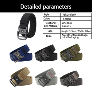 Bas <span class=keywords><strong>pas</strong></span> <span class=keywords><strong>cher</strong></span> en gros hommes tissu <span class=keywords><strong>ceinture</strong></span> en alliage métallique boucle <span class=keywords><strong>ceinture</strong></span> de Combat en plein air chasse randonnée sport <span class=keywords><strong>ceinture</strong></span> tactique - Product Image 2
