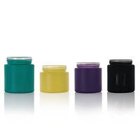 Frasco de Vidrio Redondo Hermético de 1oz 2oz 3oz 4oz para Concentrados, a Prueba de Niños, con Tapa con Ventana de Apertura