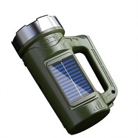 Projecteur solaire extérieur haute intensité, lampe de poche portable ultra-lumineuse, lampe de mineur rechargeable, étanche 100-200m