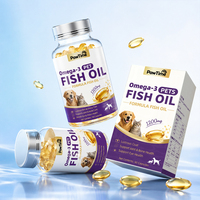 Capsules d'huile de poisson Oméga 3 pour animaux de compagnie 1200mg DHA EPA – Complément pour la santé de la peau, du pelage, des articulations et des yeux pour chiens et chats – Vente en gros OEM ODM
