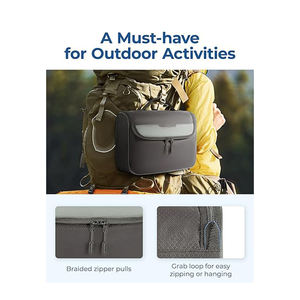 Sac <span class=keywords><strong>de</strong></span> toilette suspendu en polyester résistant à l'eau <span class=keywords><strong>avec</strong></span> logo personnalisé et rotation à 360° °   Crochet pivotant pour hôtel/gym/camping, vente en gros disponible - Product Image 5