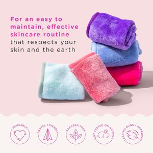 ERASE YOUR FACE Face Reusable Makeup Removing Cloths With Friendly Packaging Microfiber Cloth <strong>Facial</strong> Remover Eye Makeup <strong>Towel</strong> - Product Image 4