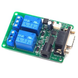 <strong>Module</strong> 2-way Serial <strong>RS232</strong> Relay UART Protocol DB9 <strong>Interface</strong> Remote Controller Switch Intelligent Home Home Automation - Product Image 2